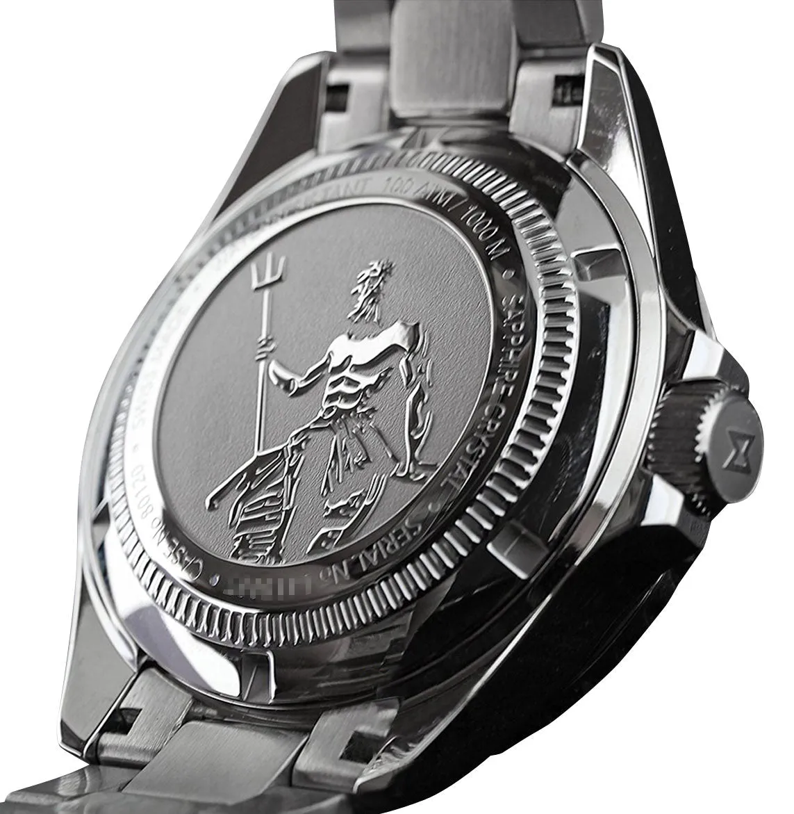 Edox Neptunian Automatic Stainless Steel Green Dial Date Divers Mens Watch 80120-3VM-VDN1