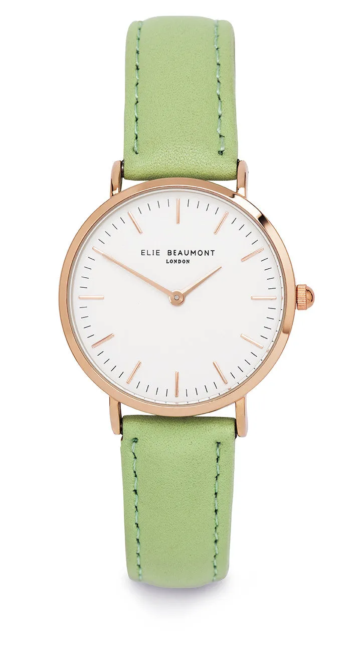 Elie Beaumont Oxford Small Ladies Watch - Brown Leather