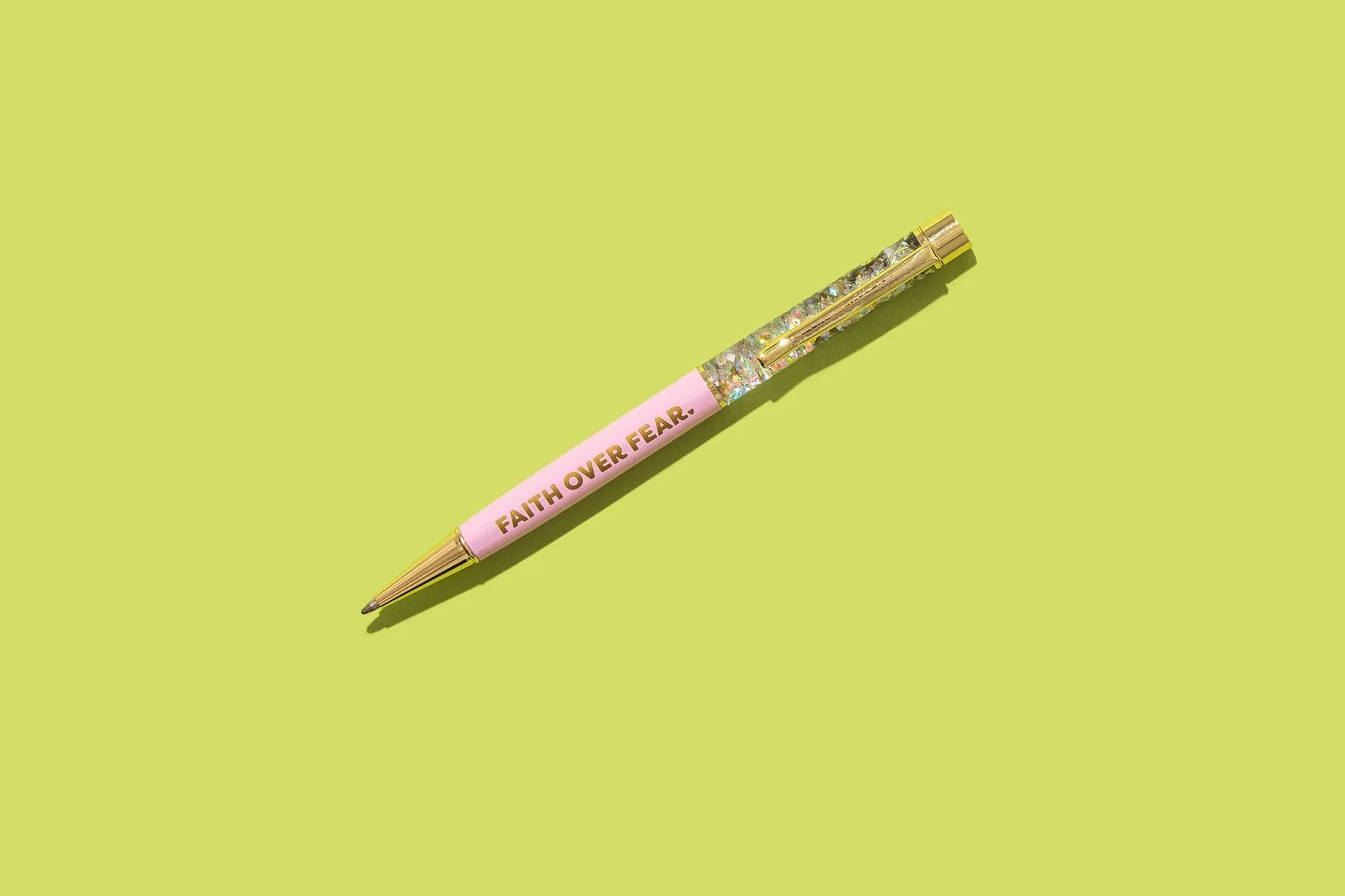 Faith Over Fear Confetti Pen