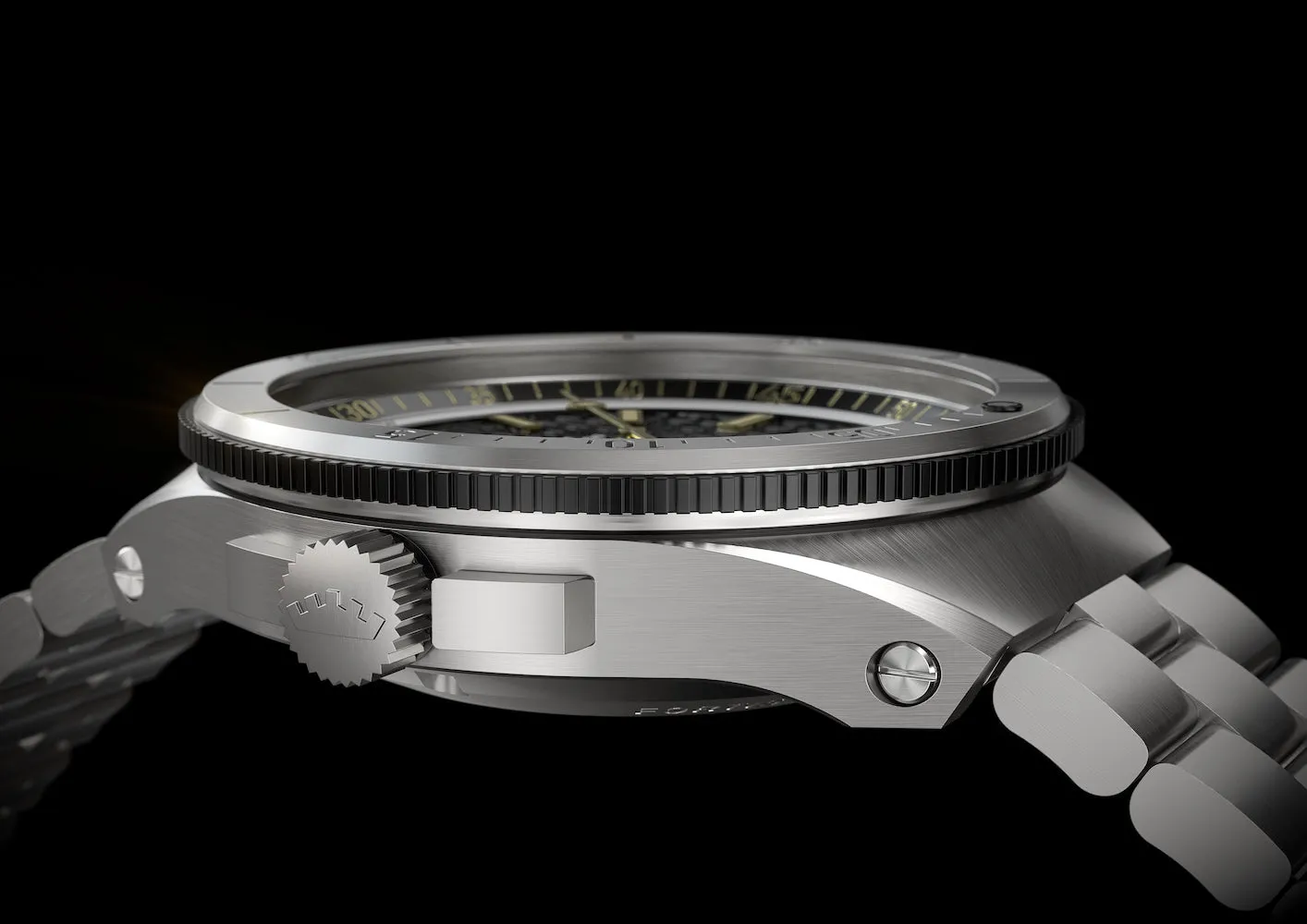 Fortis Marinemaster M 44 Black Resin Bracelet