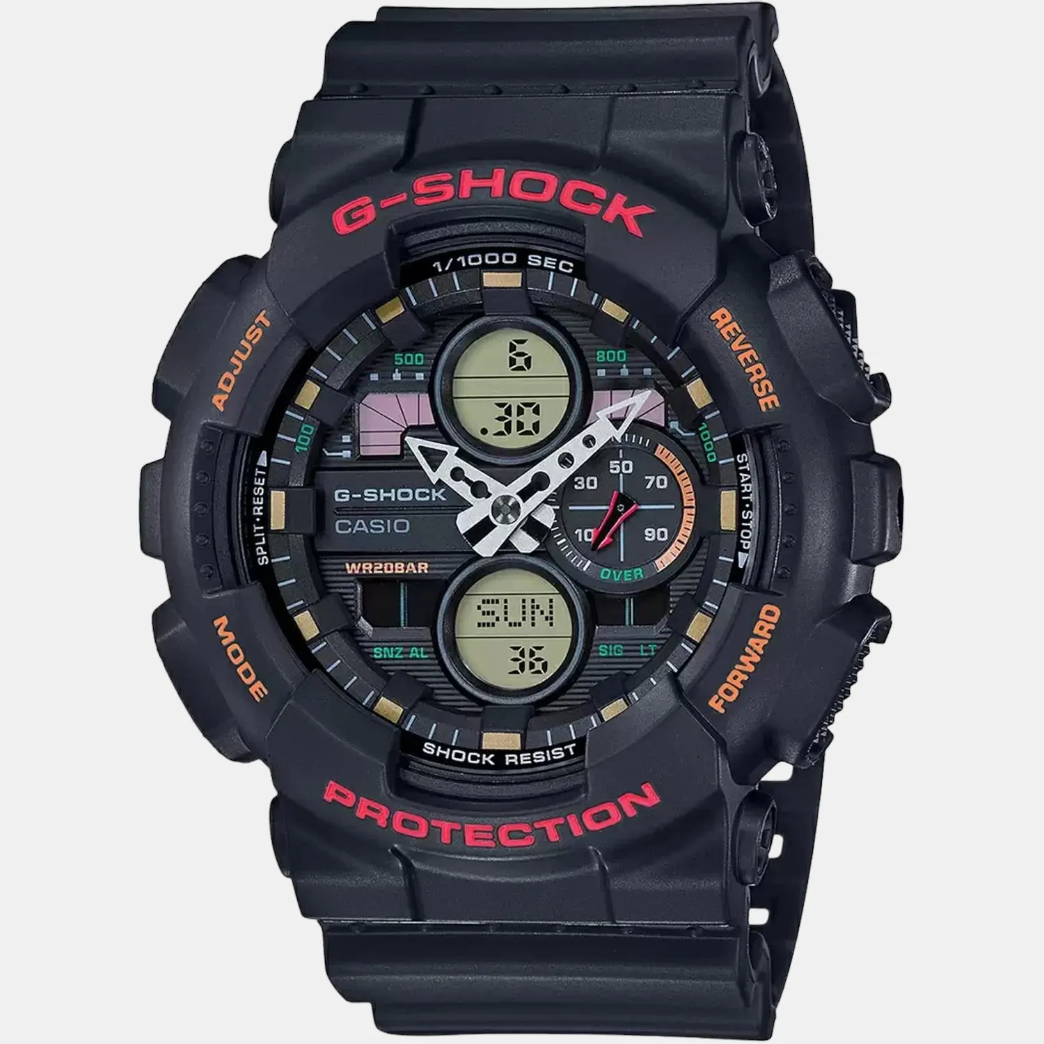 G-Shock Men's Analog-Digital Resin Watch G976 - GA-140-1A4DR