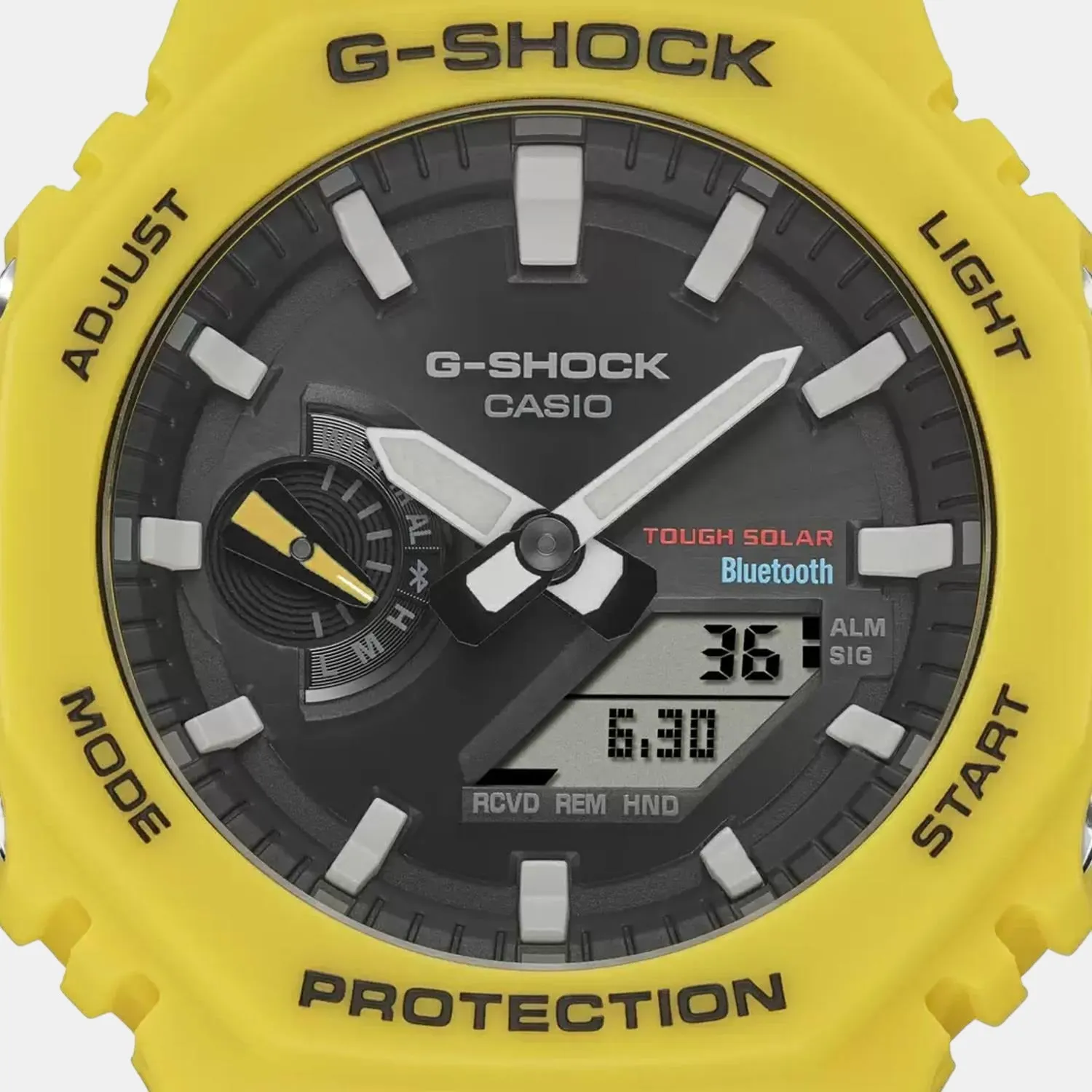 G-Shock Men's Black Dial Analog-Digital Resin Watch G1245 - GA-B2100C-9ADR