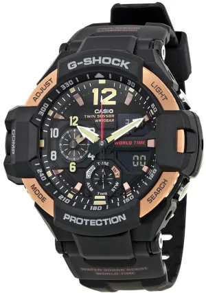 G-Shock Watch Master of G Black Rose Gold Mens