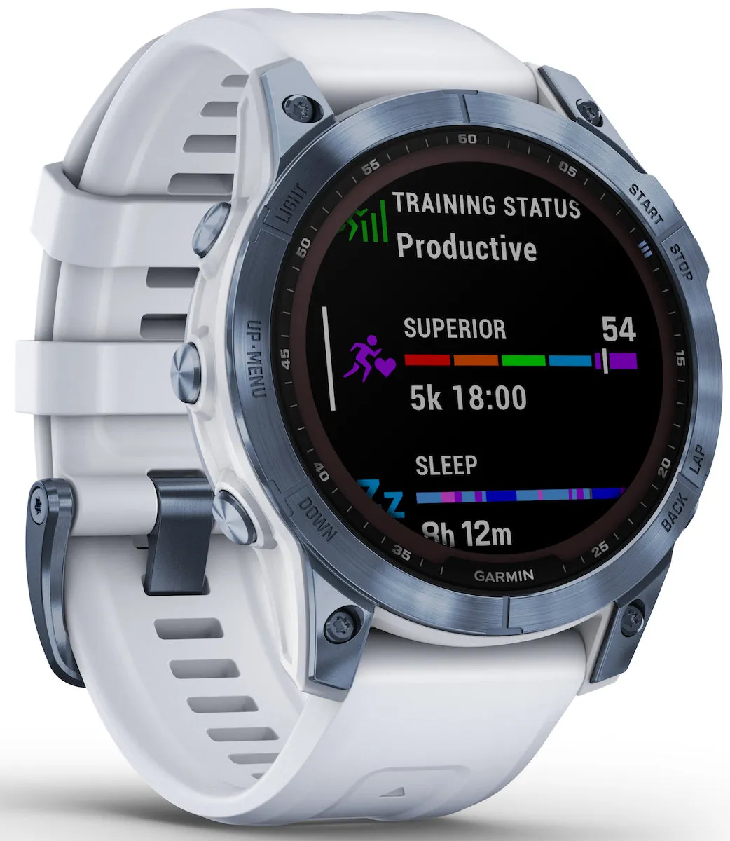 Garmin Watch Fenix 7 Sapphire Solar Mineral Blue Titanium D