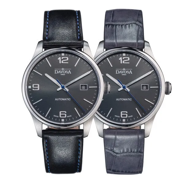 Gentleman Automatic 40mm Grey Executive Watch 16156694