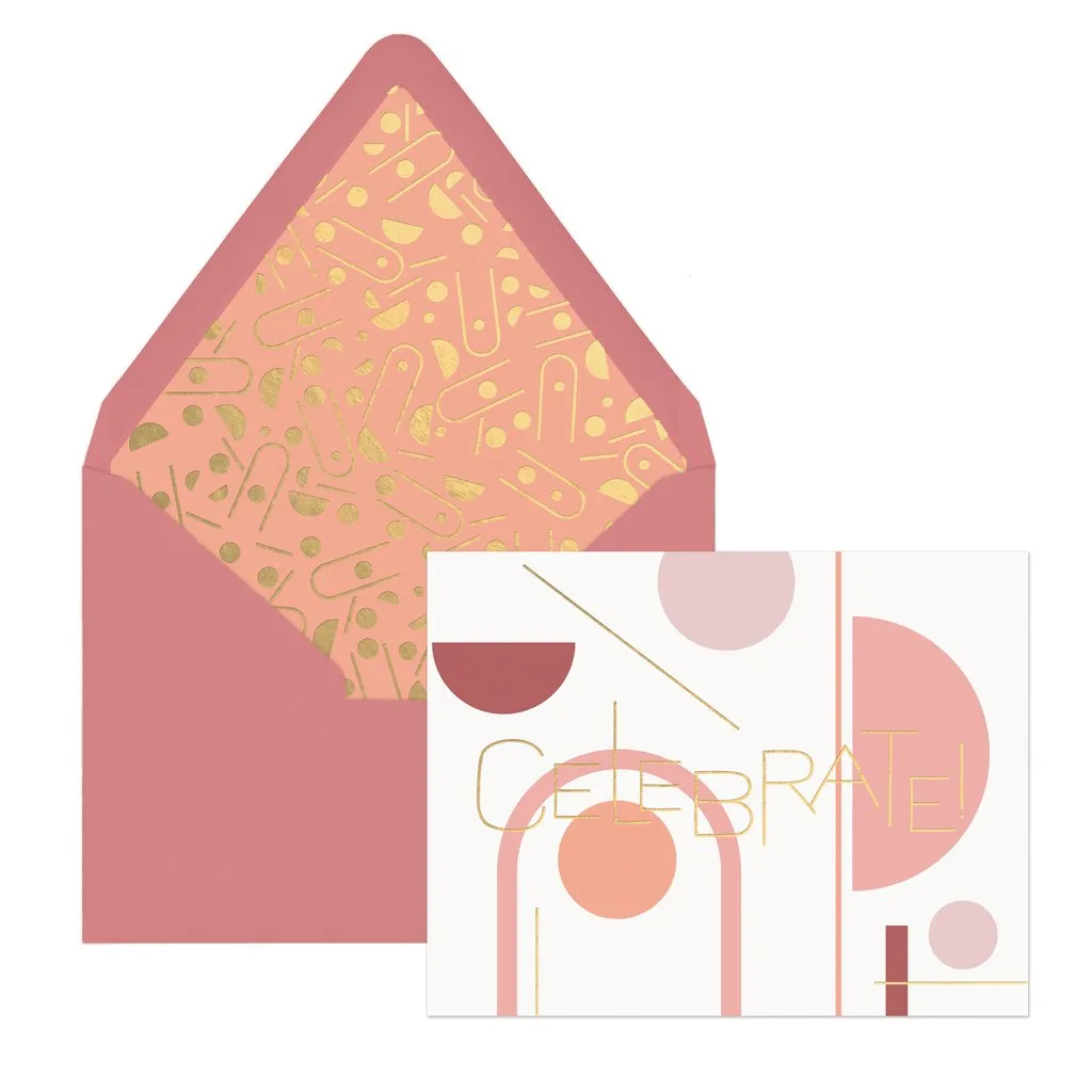 Geo Celebrate | Envelope & Note Cards