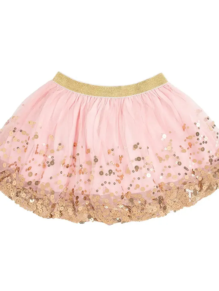 Gold Blush Sequin Tutu - Dress Up Skirt