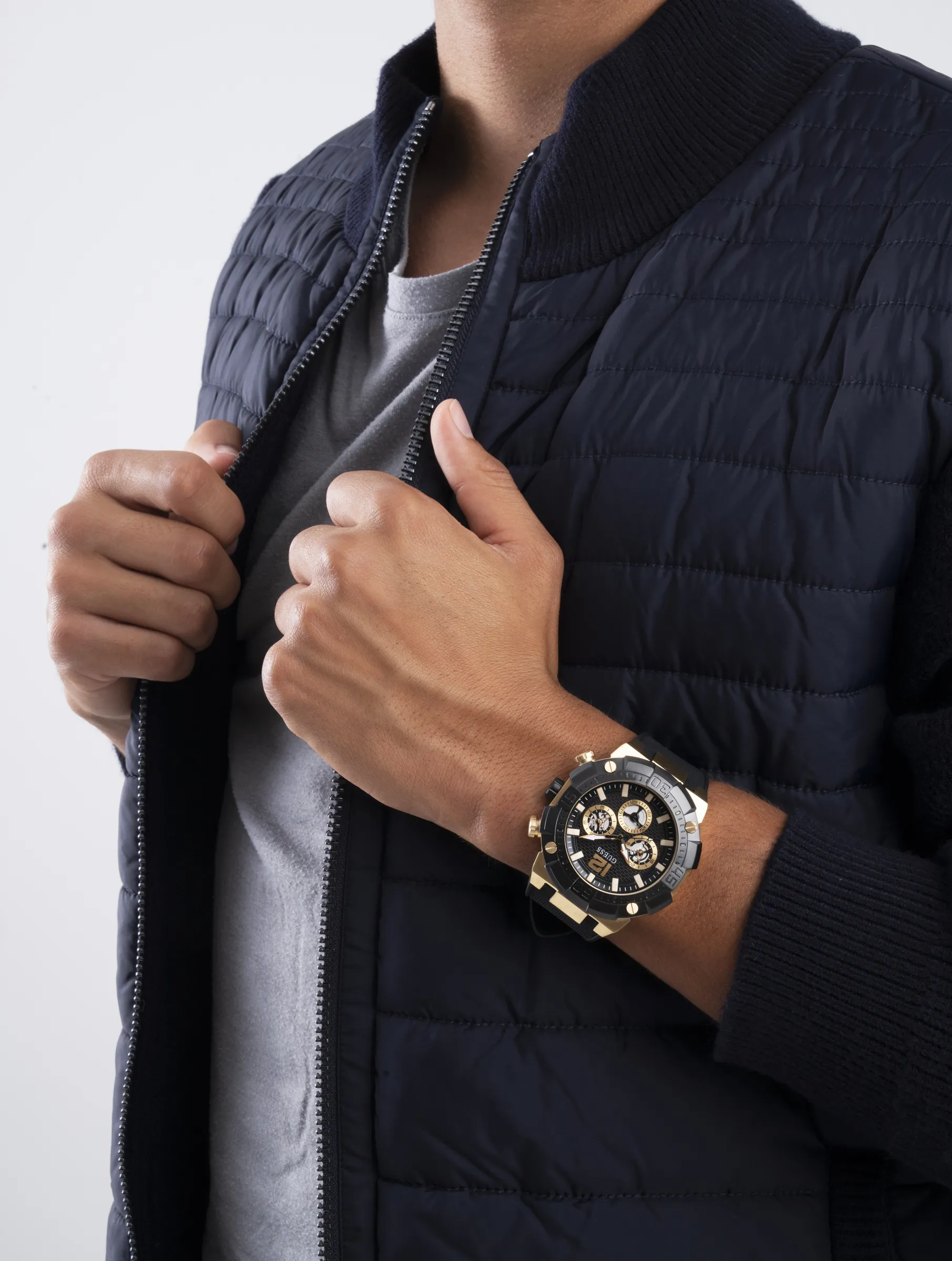 Guess Analog Black Dial Men's Watch - GW0264G3