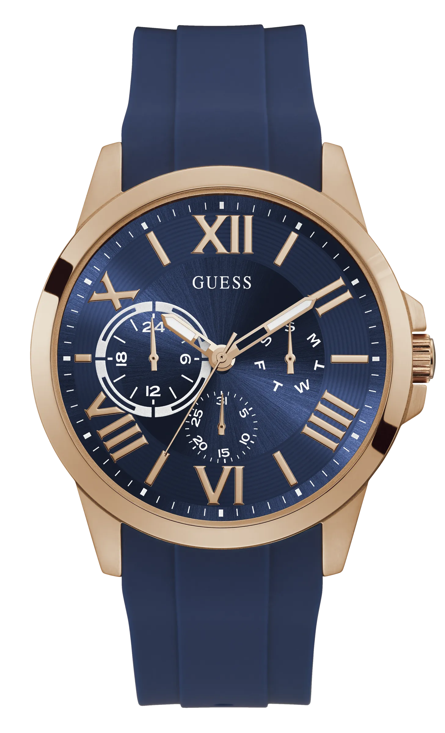 Guess Mens Blue Multi-function Watch - GW0012G3