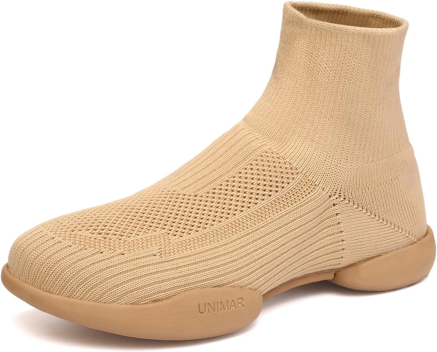 HIPPOSEUS Women's Professional Modern Dance Shoes Soft Knitted Jazz Dance Sneakers