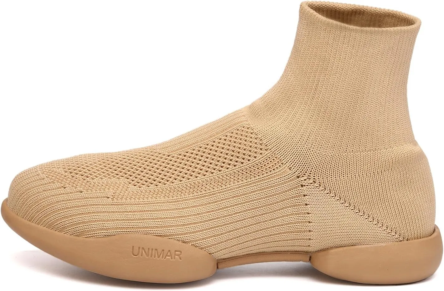 HIPPOSEUS Women's Professional Modern Dance Shoes Soft Knitted Jazz Dance Sneakers