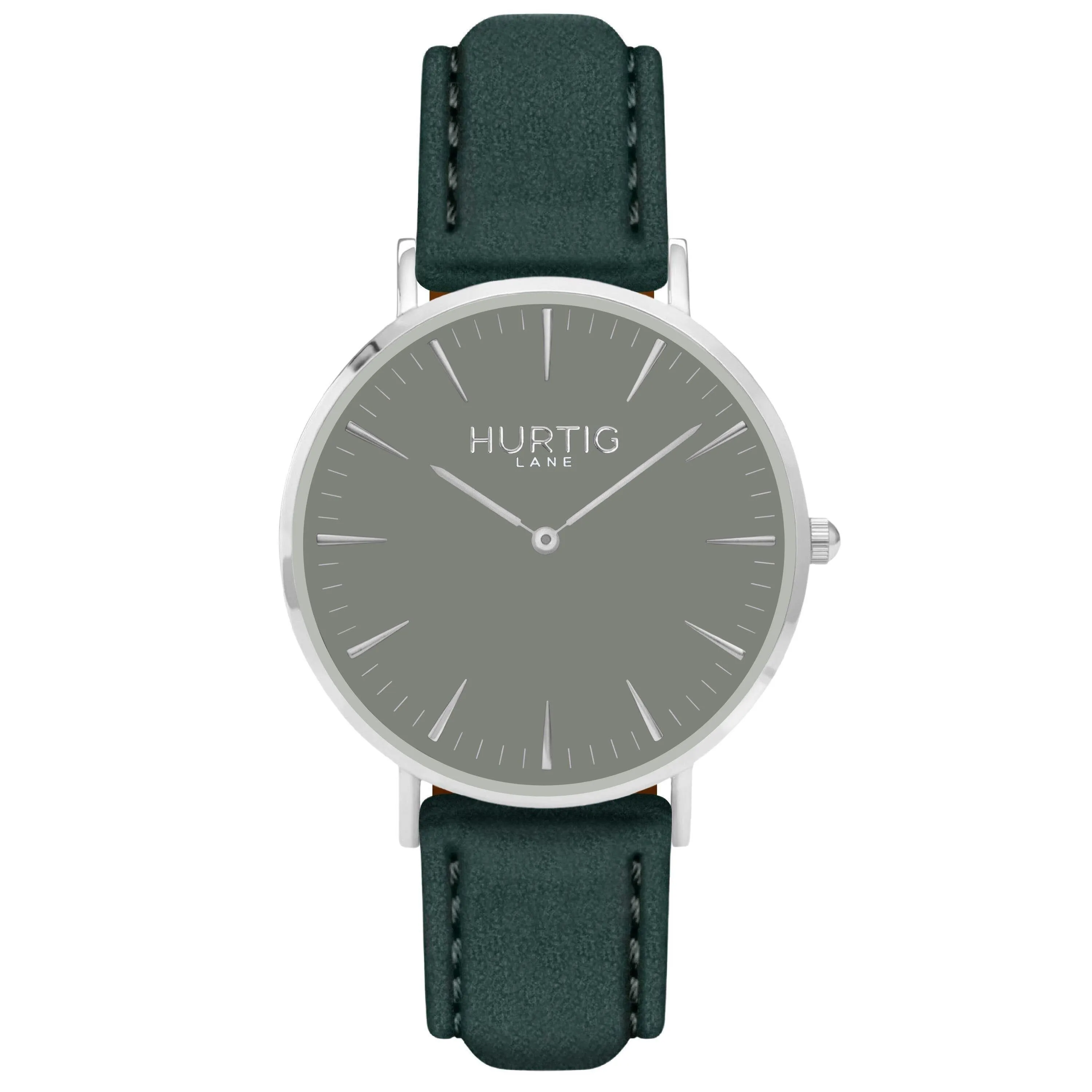 Hymnal Vegan Tweed Watch Silver, Grey & Camel Brown