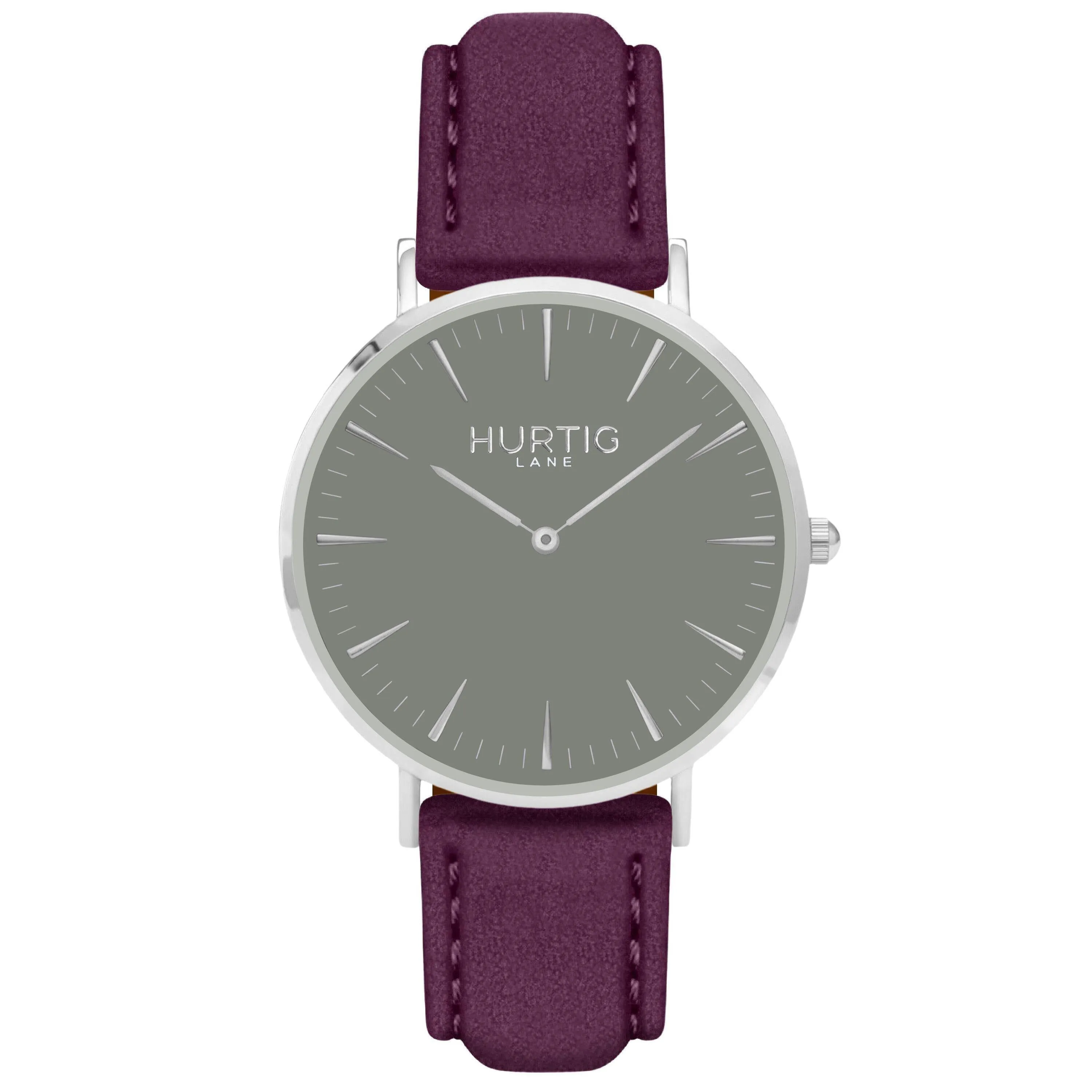 Hymnal Vegan Tweed Watch Silver, Grey & Camel Brown