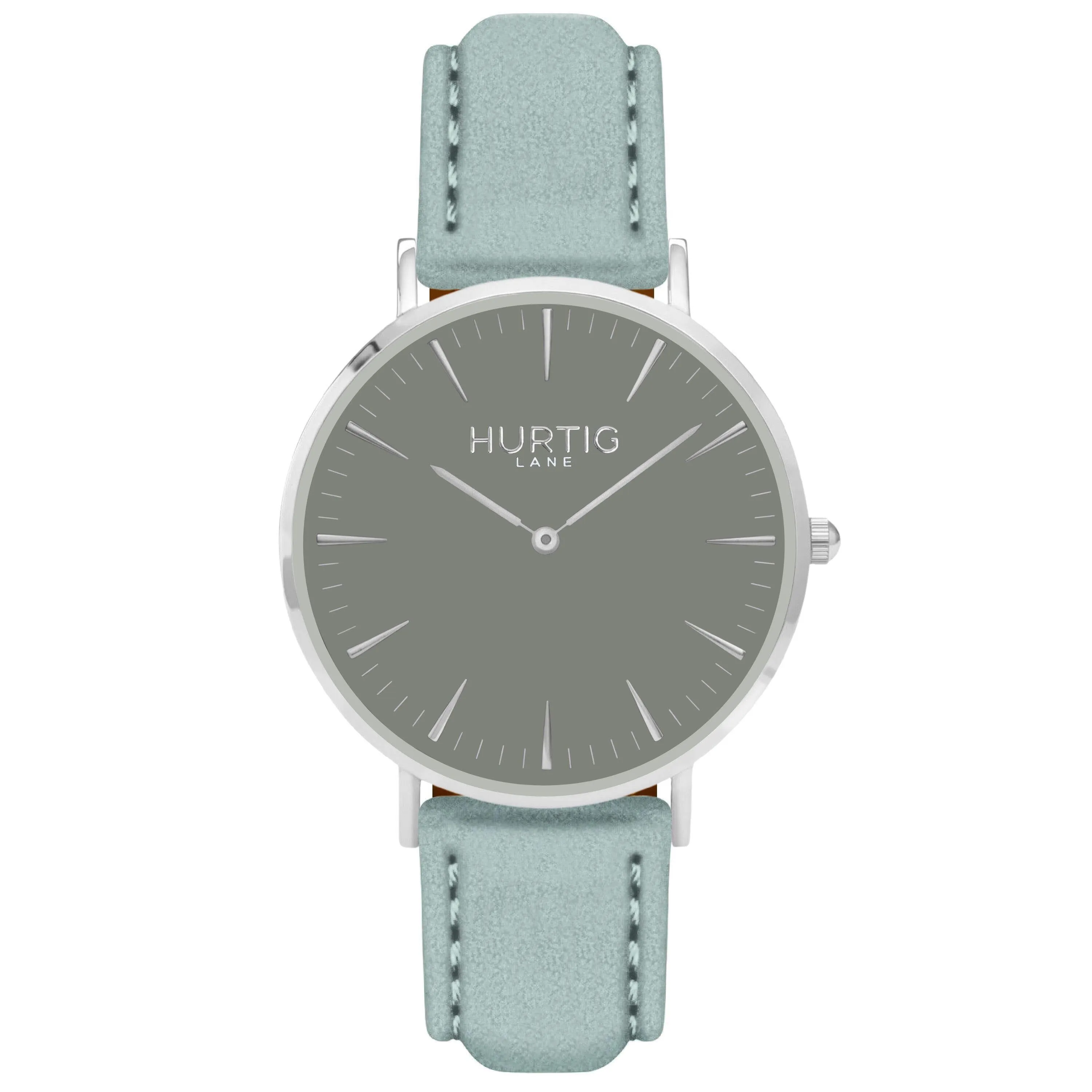 Hymnal Vegan Tweed Watch Silver, Grey & Camel Brown