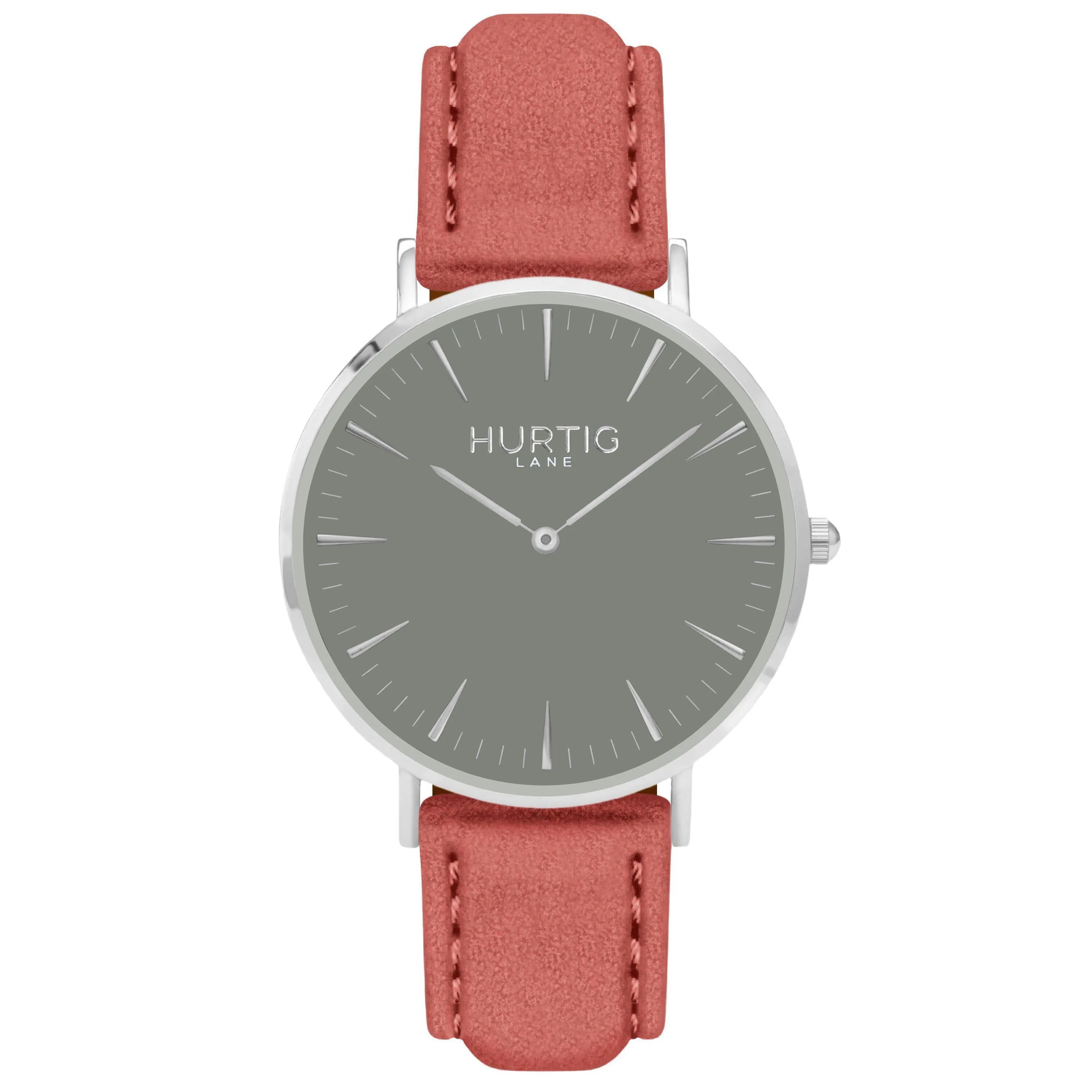 Hymnal Vegan Tweed Watch Silver, Grey & Camel Brown
