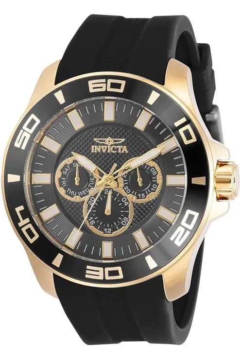 Invicta Silicone Analogue Black Dial Men's Watch-Pro Diver 30952