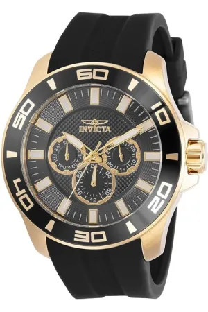 Invicta Silicone Analogue Black Dial Men's Watch-Pro Diver 30952
