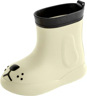 Kids Rain Boots Children Waterproof Shoes for Boys Girls Lightweight Kids Rain Boots Animal Cartoon Dog Welly Boots