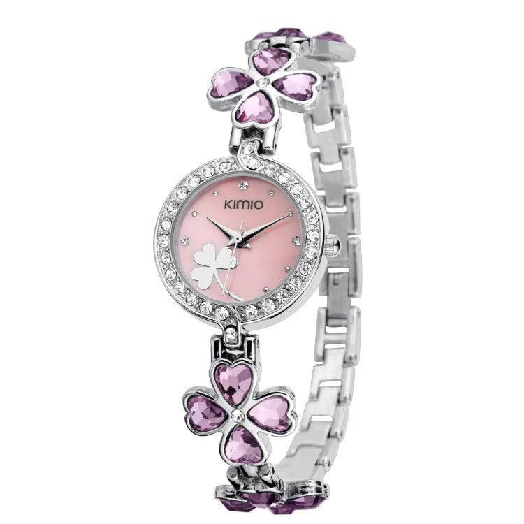 KIMIO Bling Women Dress Watch Women Luxury Brand Full Crystal Diamond Watches Quartz Fashion Casual Lady Watches