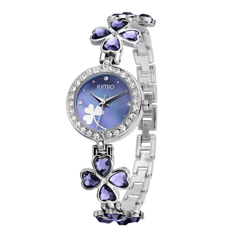 KIMIO Bling Women Dress Watch Women Luxury Brand Full Crystal Diamond Watches Quartz Fashion Casual Lady Watches
