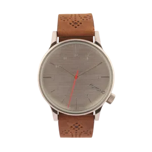 Komono Winston Brogue Walnut Watch