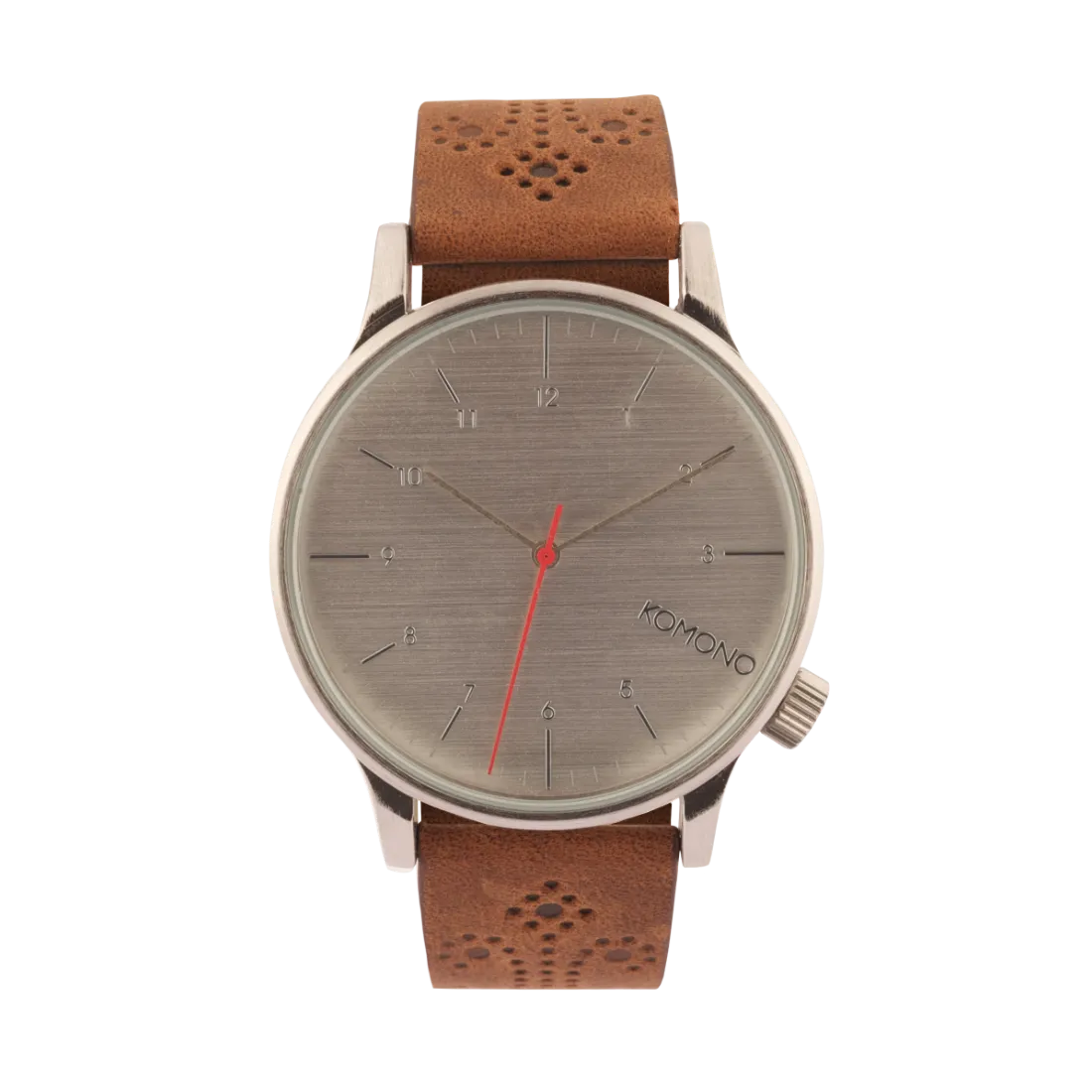 Komono Winston Brogue Walnut Watch