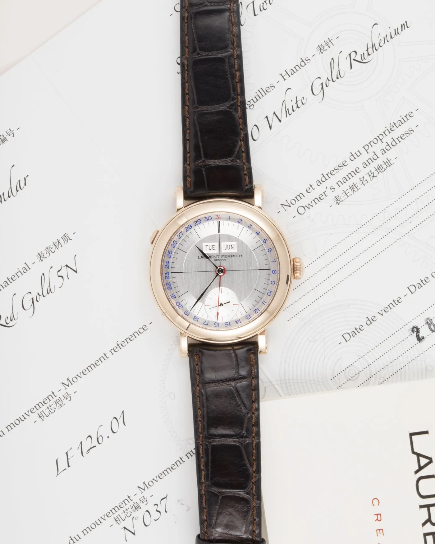 Laurent Ferrier Galet Annual Calendar Montre Ecole