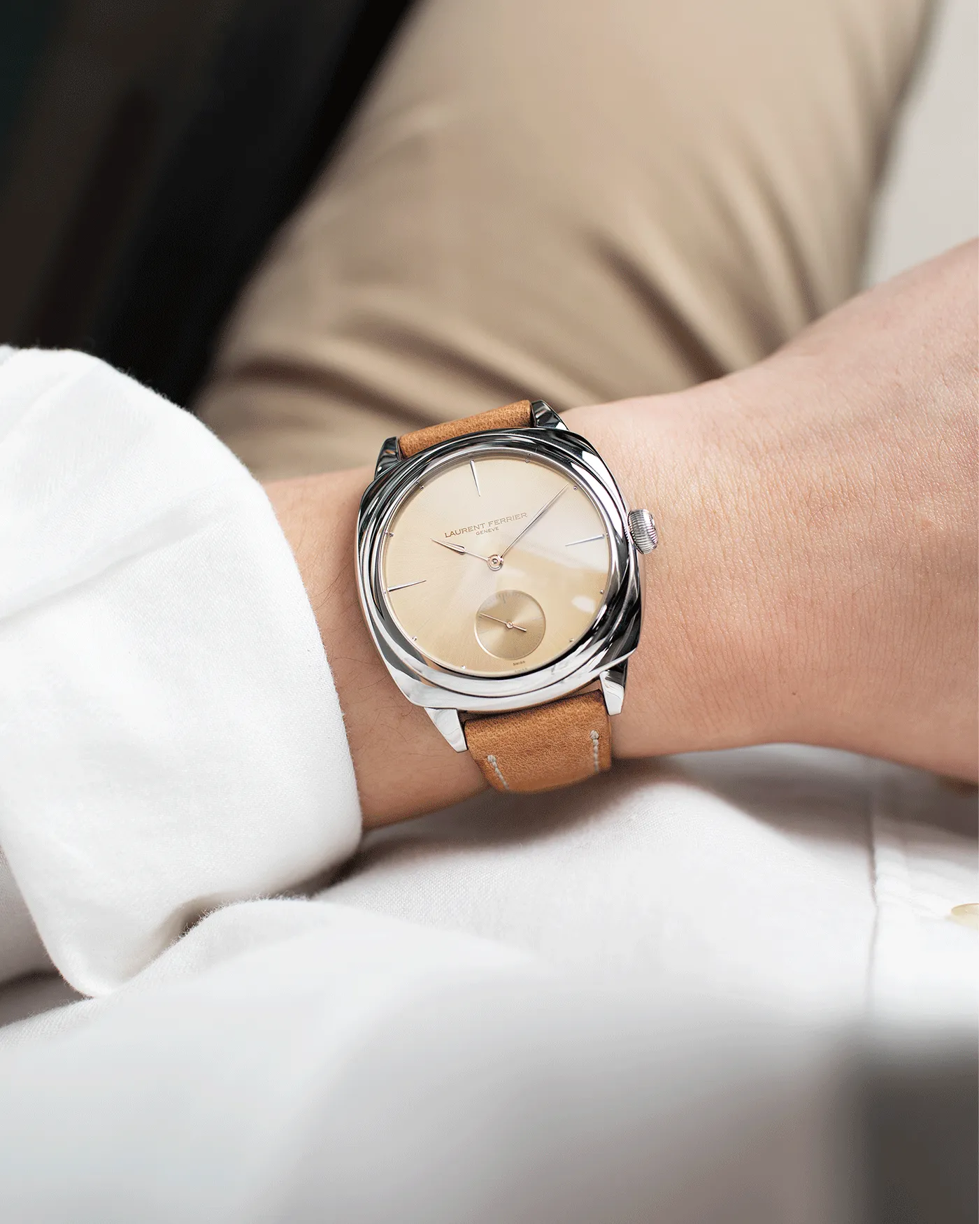 Laurent Ferrier Galet Square Steel Custom