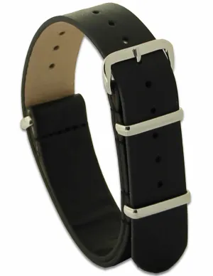 Leather G10 Watch Strap (Black)
