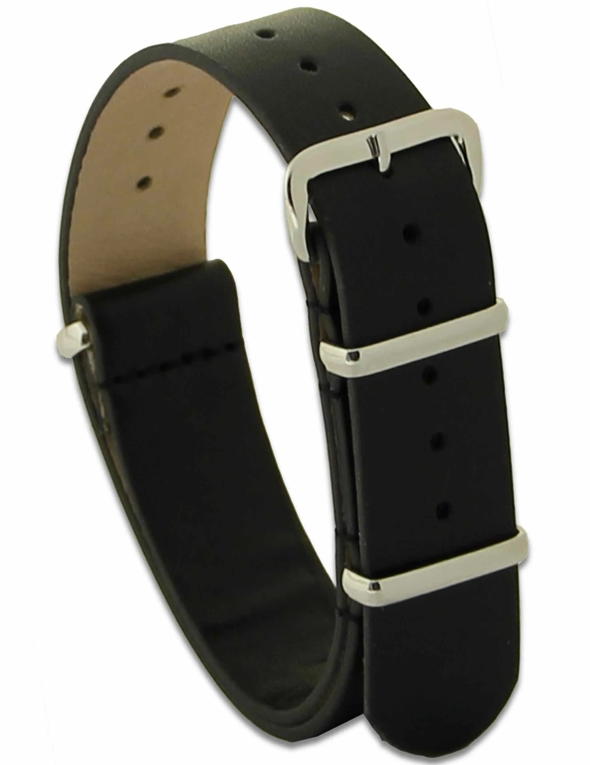 Leather G10 Watch Strap (Black)