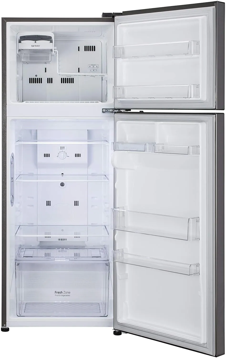 LG GL-C322KPZY 291 L 2 Star Frost Free Inverter,  Double Door Refrigerator (Shiny Steel)
