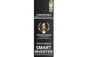 LG GL-T312TESX 272L 3 Star Frost Free Double Door Convertible Refrigerator | Smart Inverter Compressor | Door Cooling  | Ebony Sheen