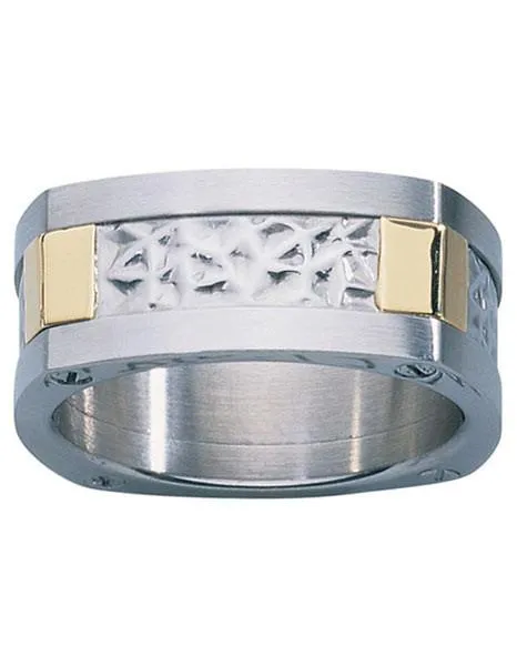 London Collection - Stainless Steel and 18k Gold - Ring