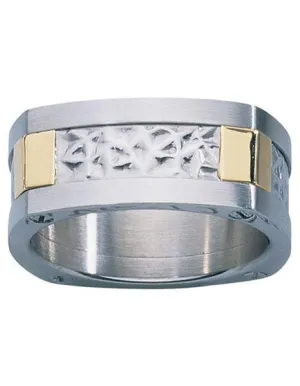 London Collection - Stainless Steel and 18k Gold - Ring