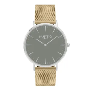 Lorelai Stainless Steel Watch Silver, Grey & Gold