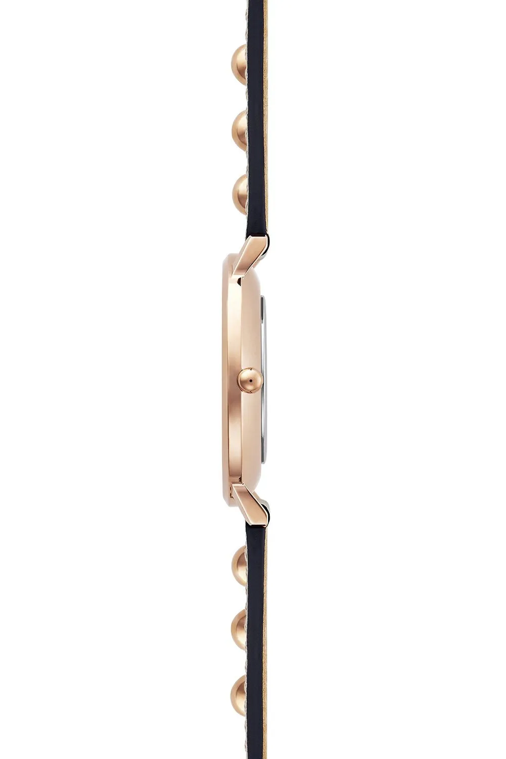 Major Carnation Gold Tone Jute Strap Watch, 35mm