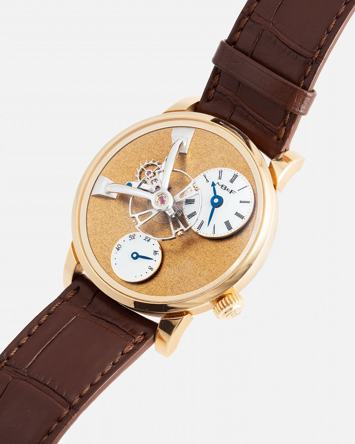 MB&F LM101 Frost Yellow Gold