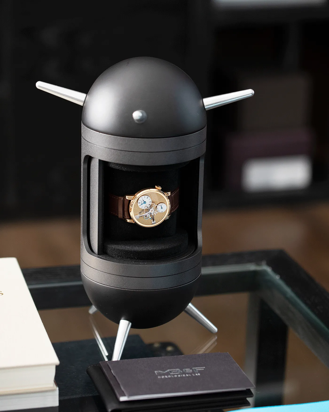 MB&F LM101 Frost Yellow Gold