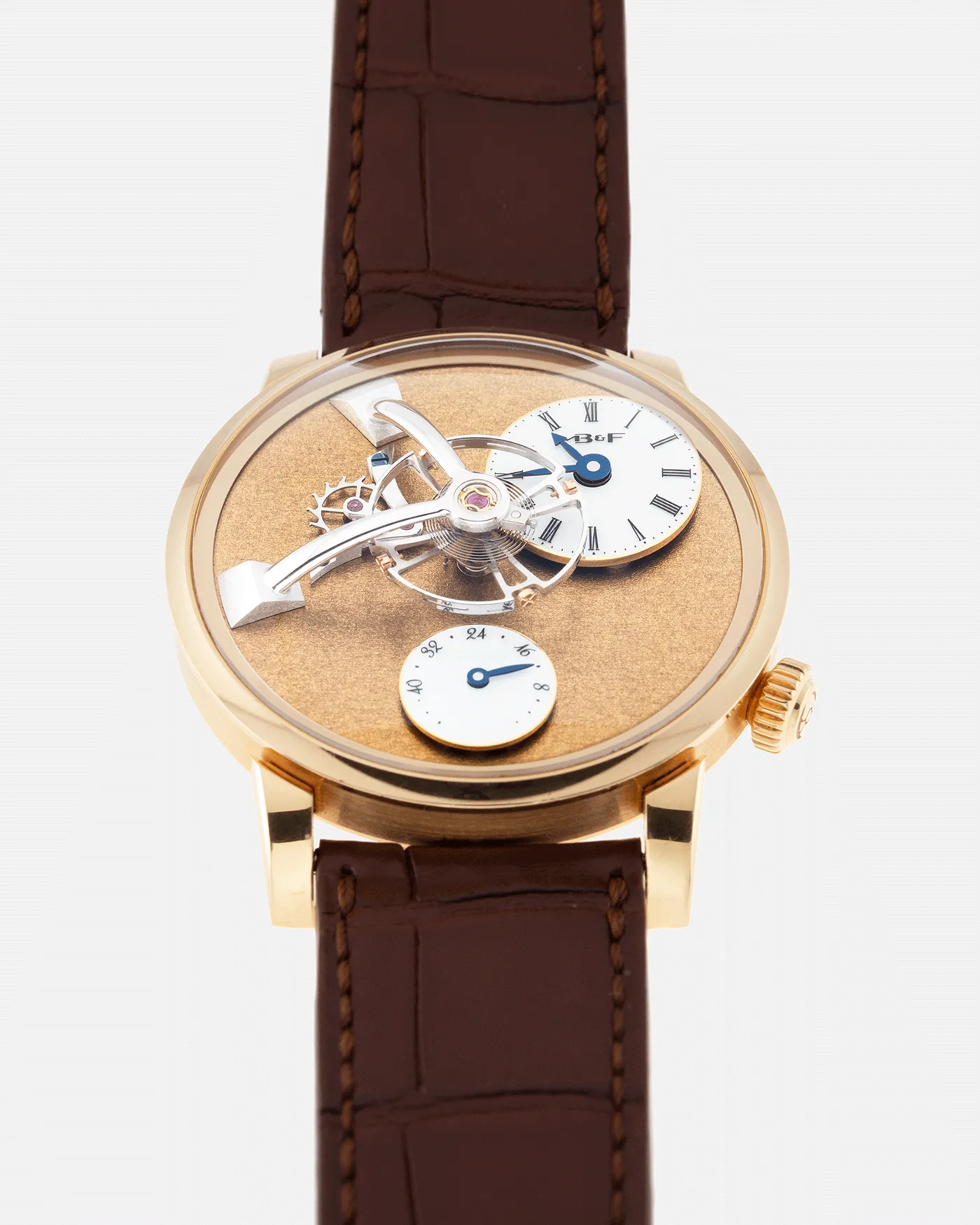 MB&F LM101 Frost Yellow Gold
