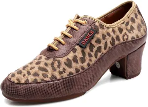 Men Women Ballroom Dance Shoes Lace-up Closed Toe Latin Modern Performance Dance Practice Teaching Shoes