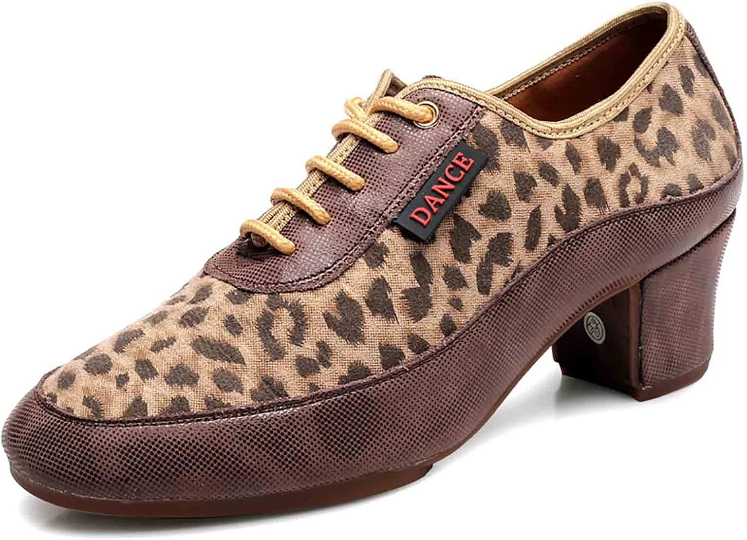 Men Women Ballroom Dance Shoes Lace-up Closed Toe Latin Modern Performance Dance Practice Teaching Shoes