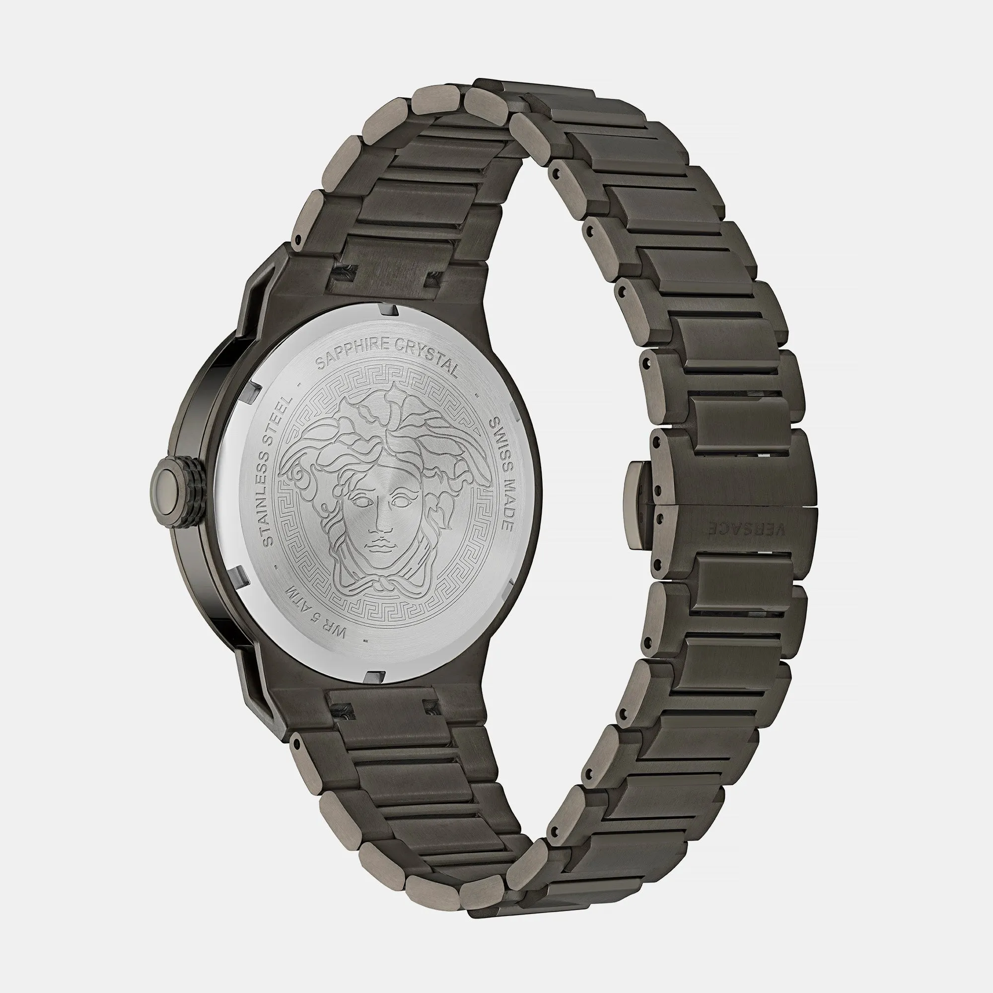 Men's Black Analog Stainless Steel Watch VE7E00723