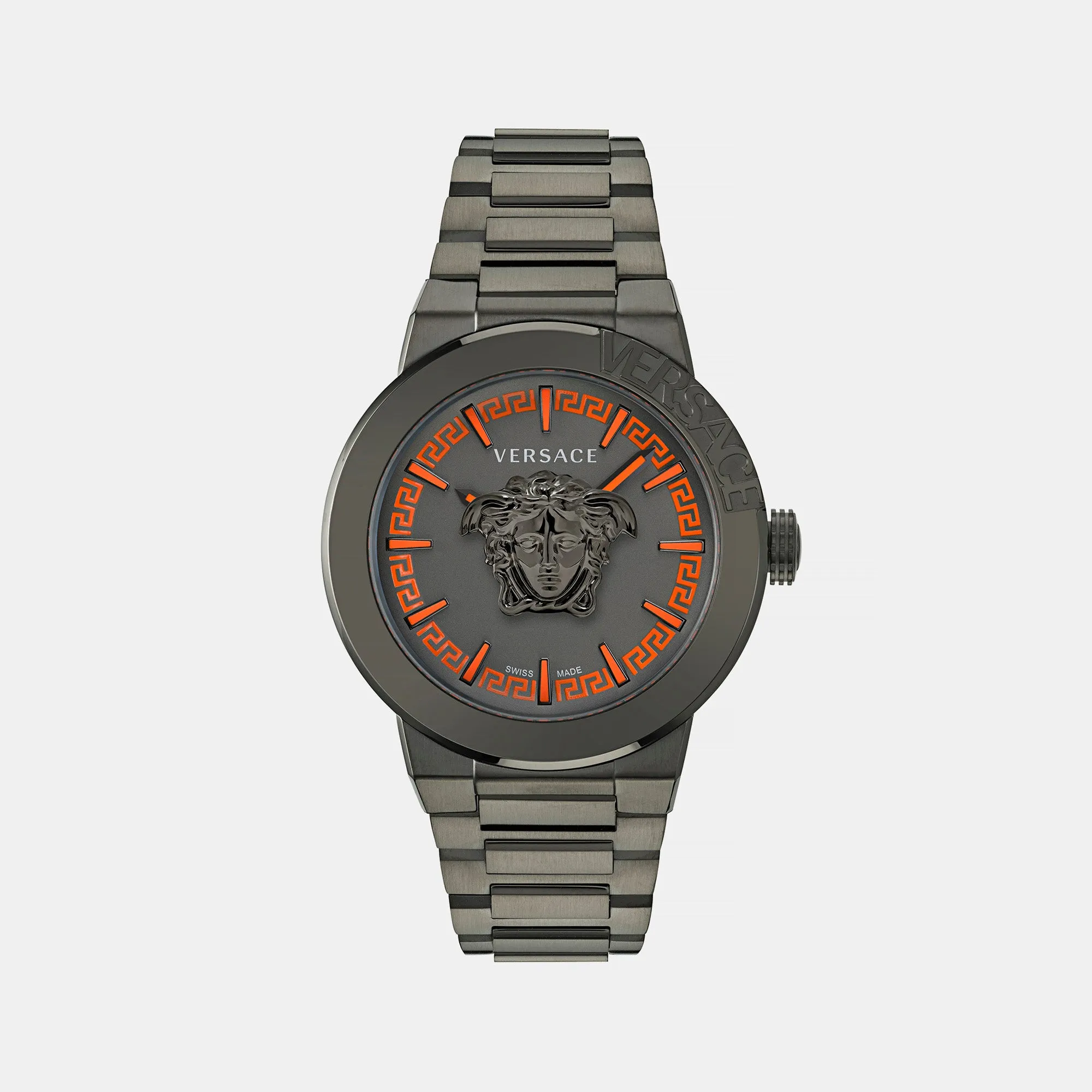 Men's Black Analog Stainless Steel Watch VE7E00723