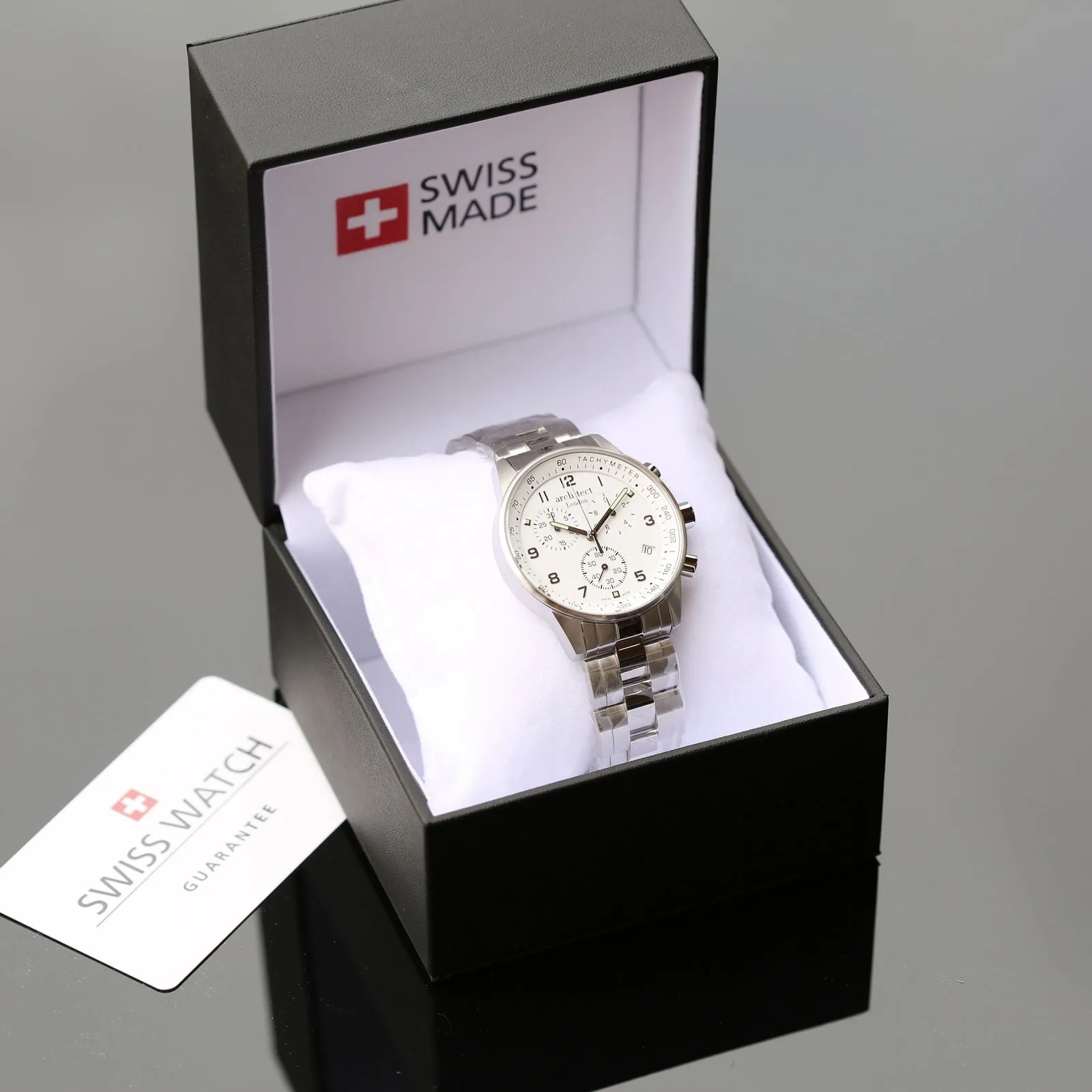 Men's Engraved Swiss Watch - Architect Endeavour