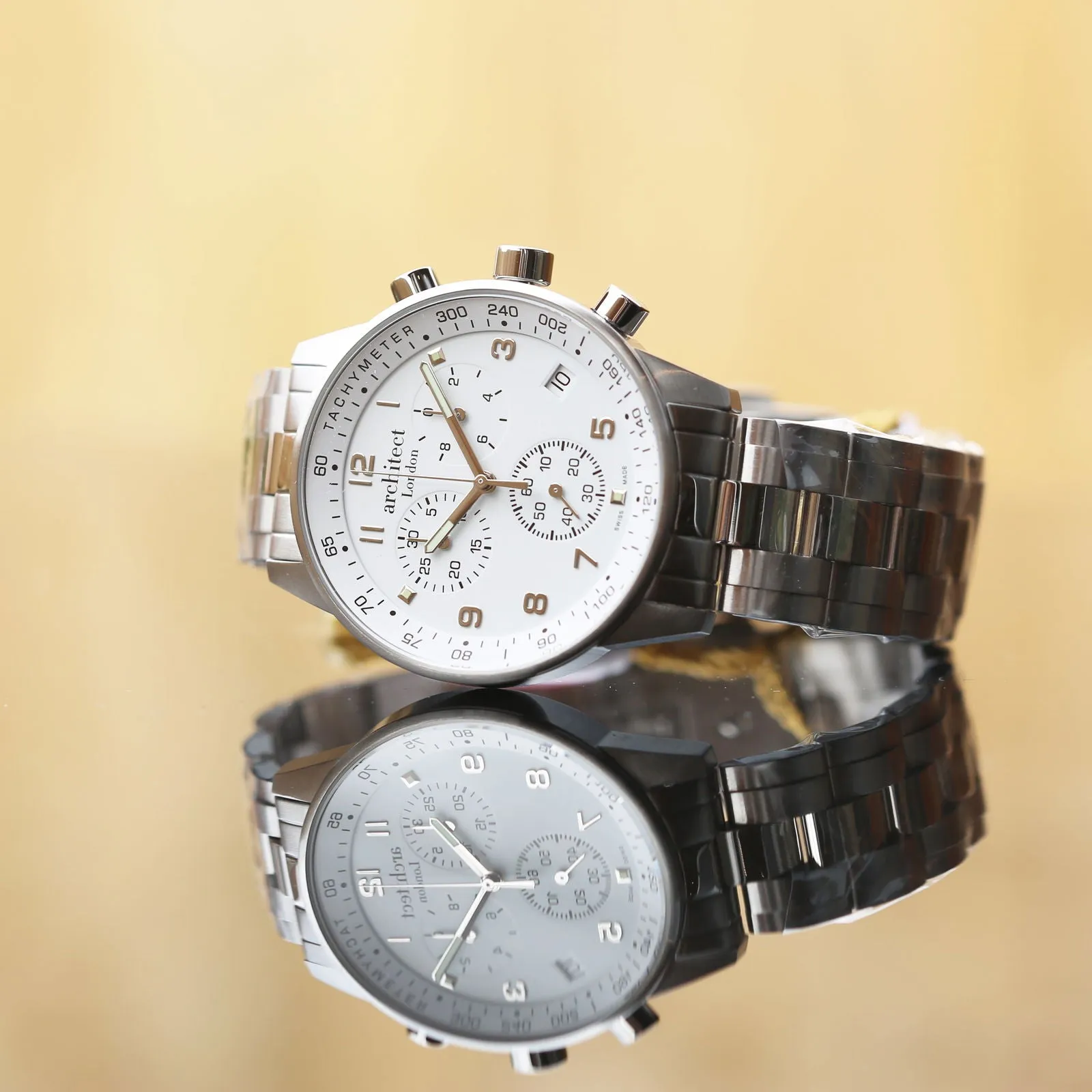 Men's Engraved Swiss Watch - Architect Endeavour