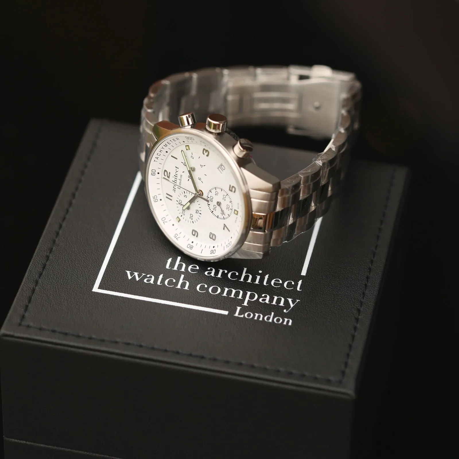 Men's Engraved Swiss Watch - Architect Endeavour