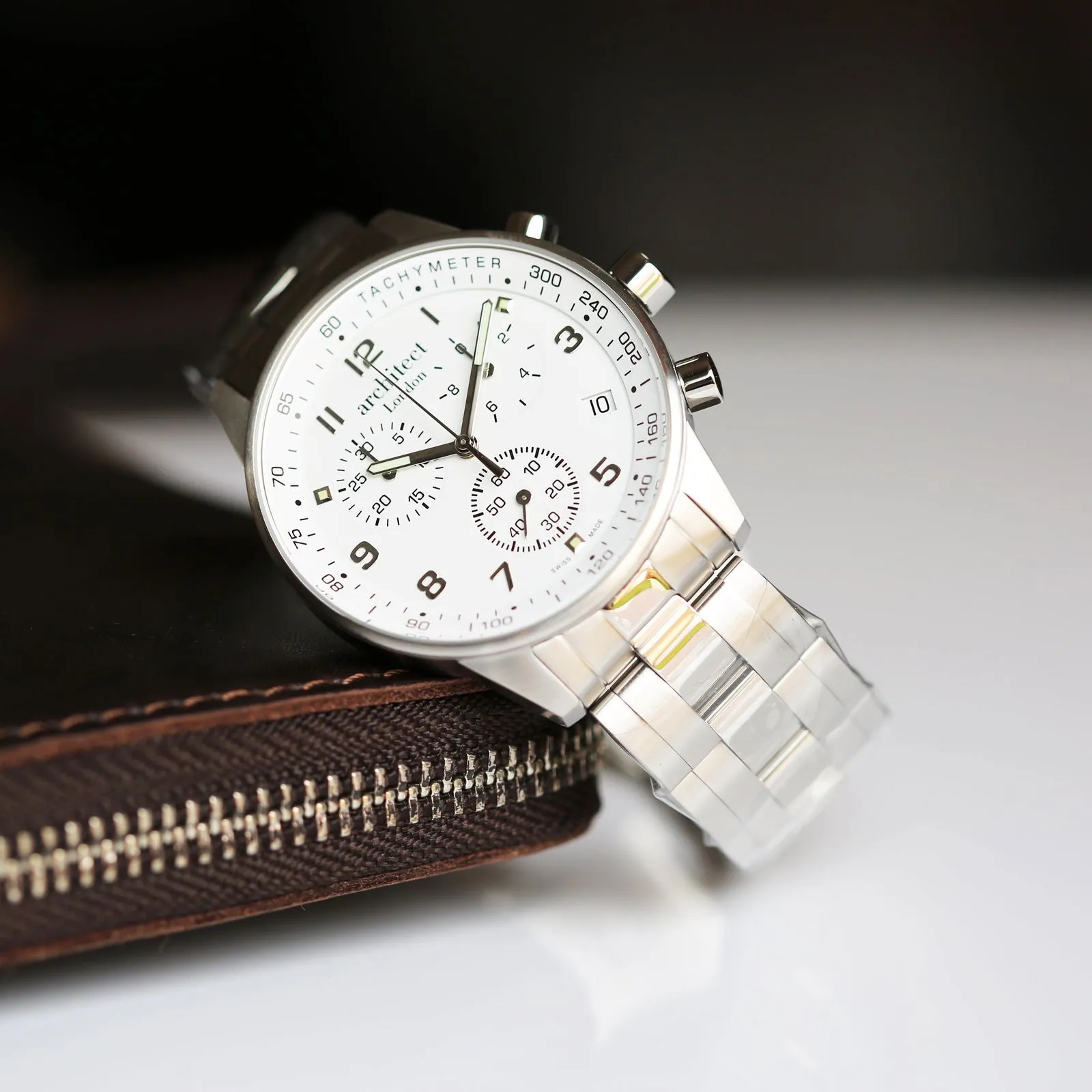Men's Engraved Swiss Watch - Architect Endeavour