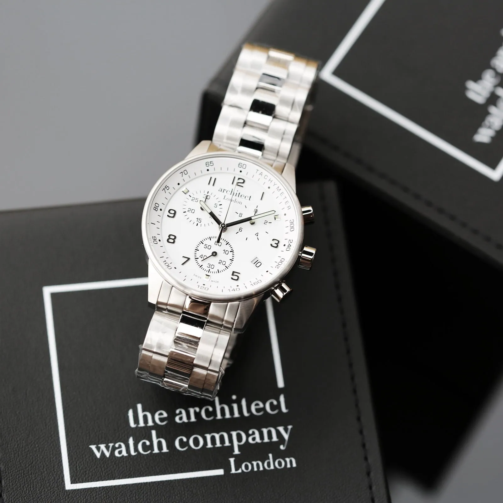 Men's Engraved Swiss Watch - Architect Endeavour