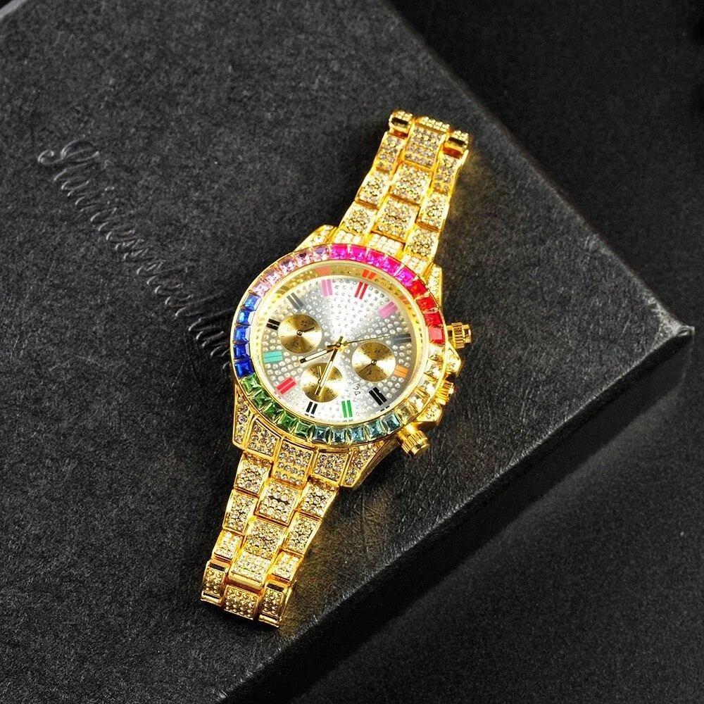 Men's Iced Out  Bling Luxury Watch