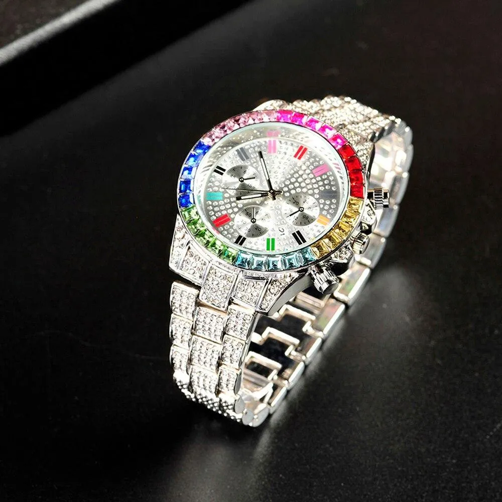 Men's Iced Out  Bling Luxury Watch